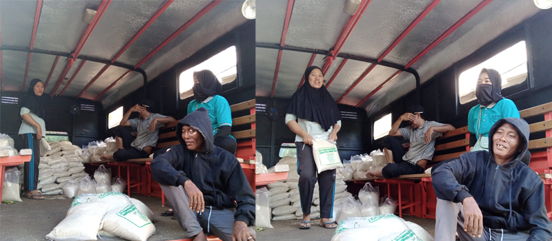Salurkan Bantuan Beras Kepada Korban Banjir Bandang